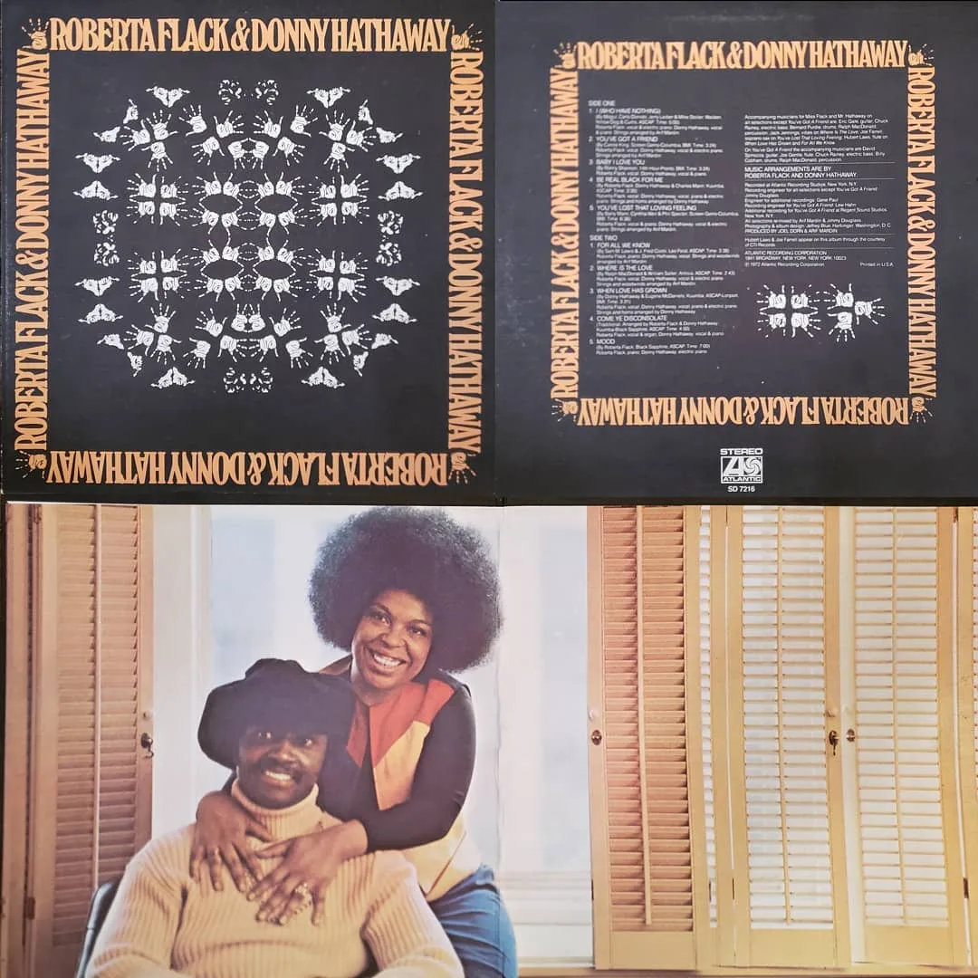 Beautiful soul album pairing Roberta Flack and Donny Hathaway in 1972 – picked up at @millno5 during their “Hole Thing” donuts and vinyl event earlier this month.