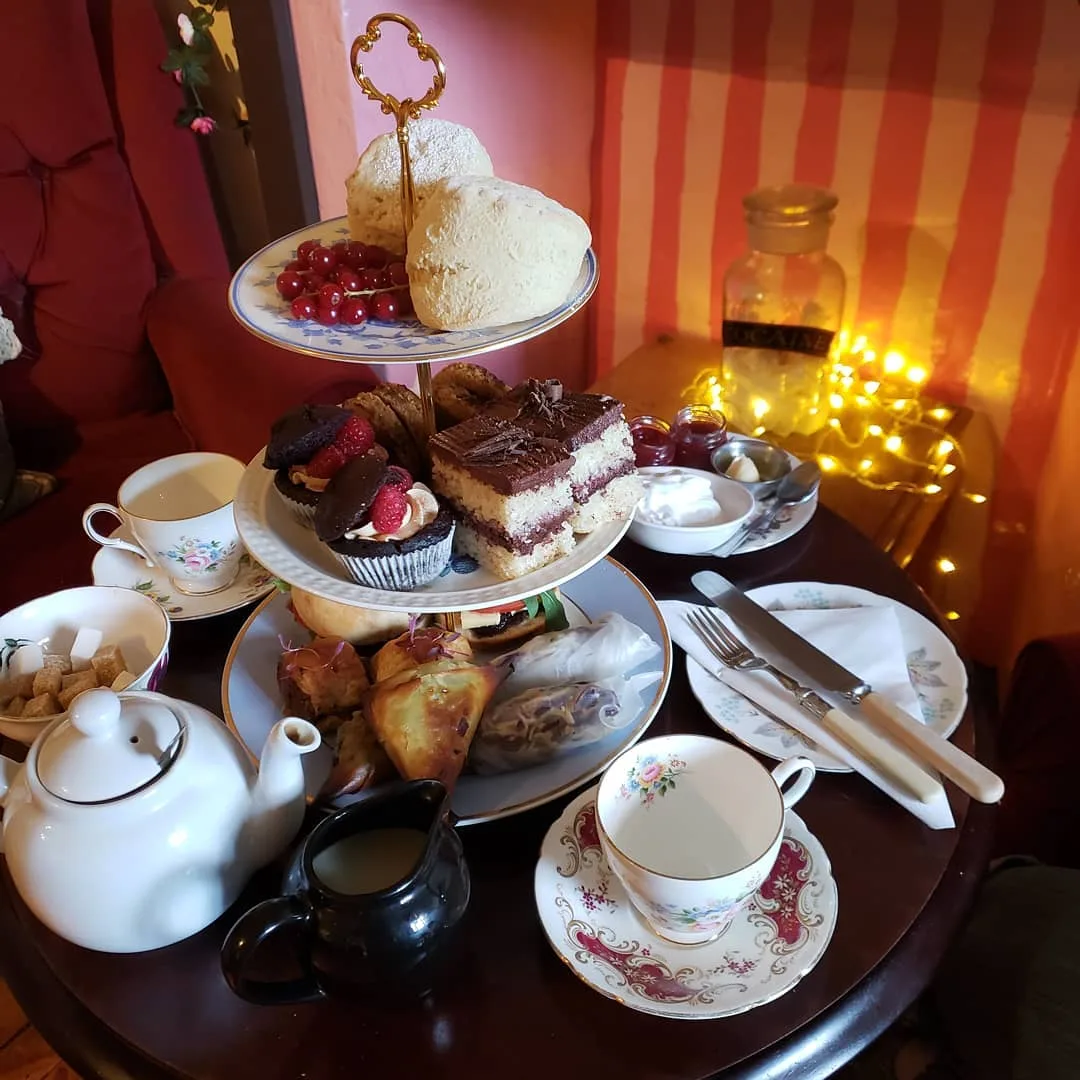 Vegan tea at Casa Angelina in Edinburgh