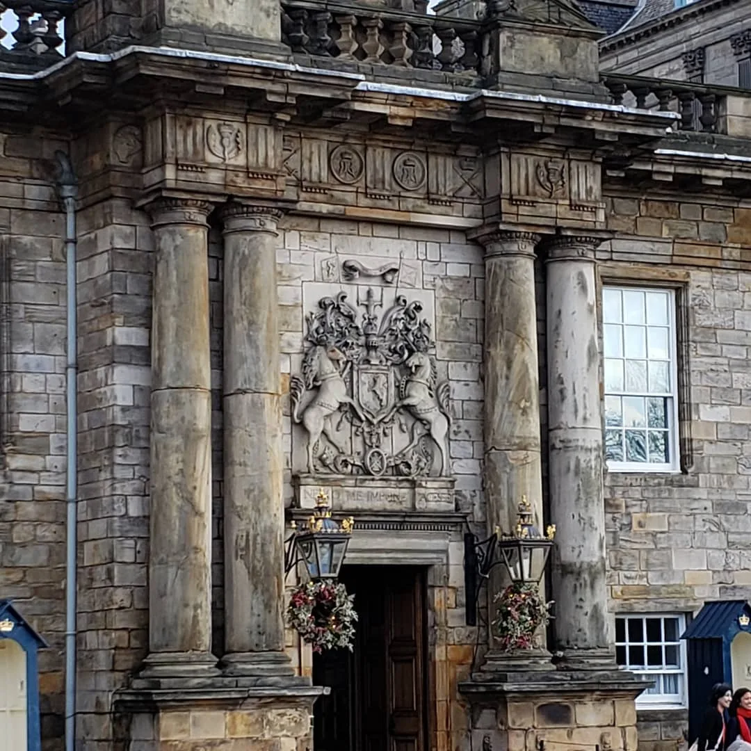 At the other end of the royal mile, the Palace of Holyroodhouse