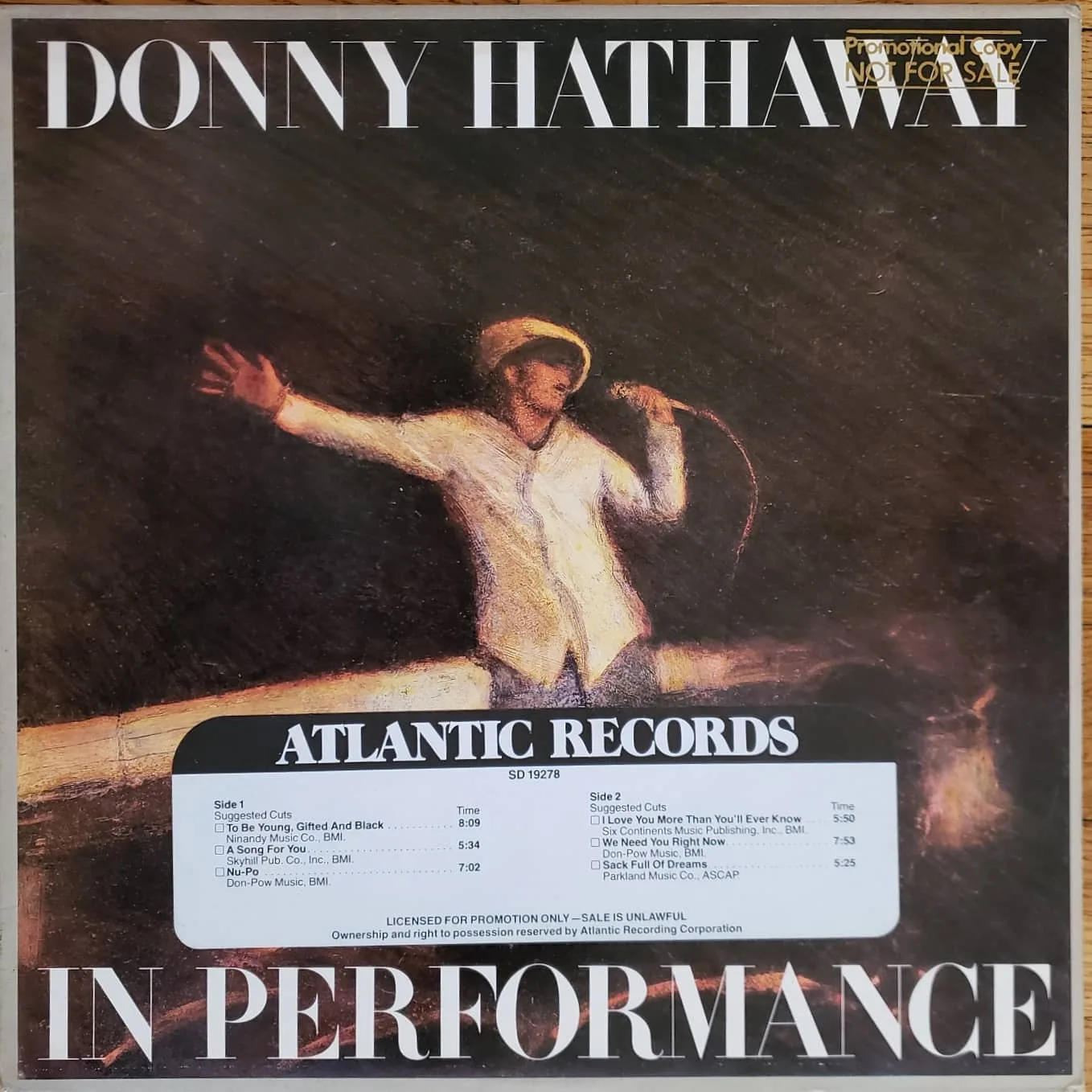 Donny Hathaway, In Performance, 1980 on Atlantic