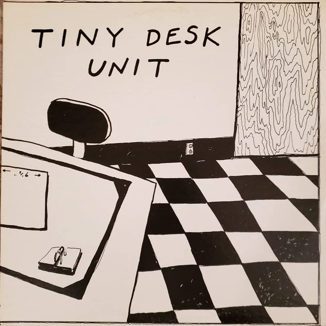 Tiny Desk Unit, 1980, on 9 1/2 x 16 records