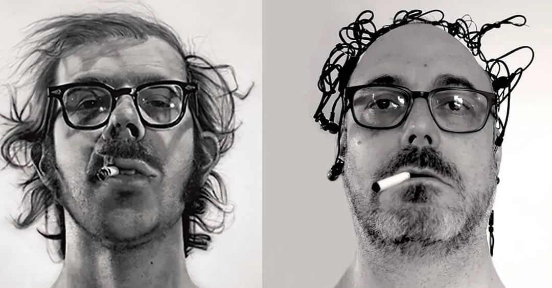 Chuck Close, Big Self-Portrait, from the Walker Art Center