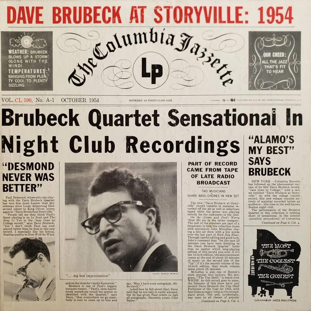 The Dave Brubeck Quartet, Dave Brubeck At Storyville 1954, 1954 on Columbia