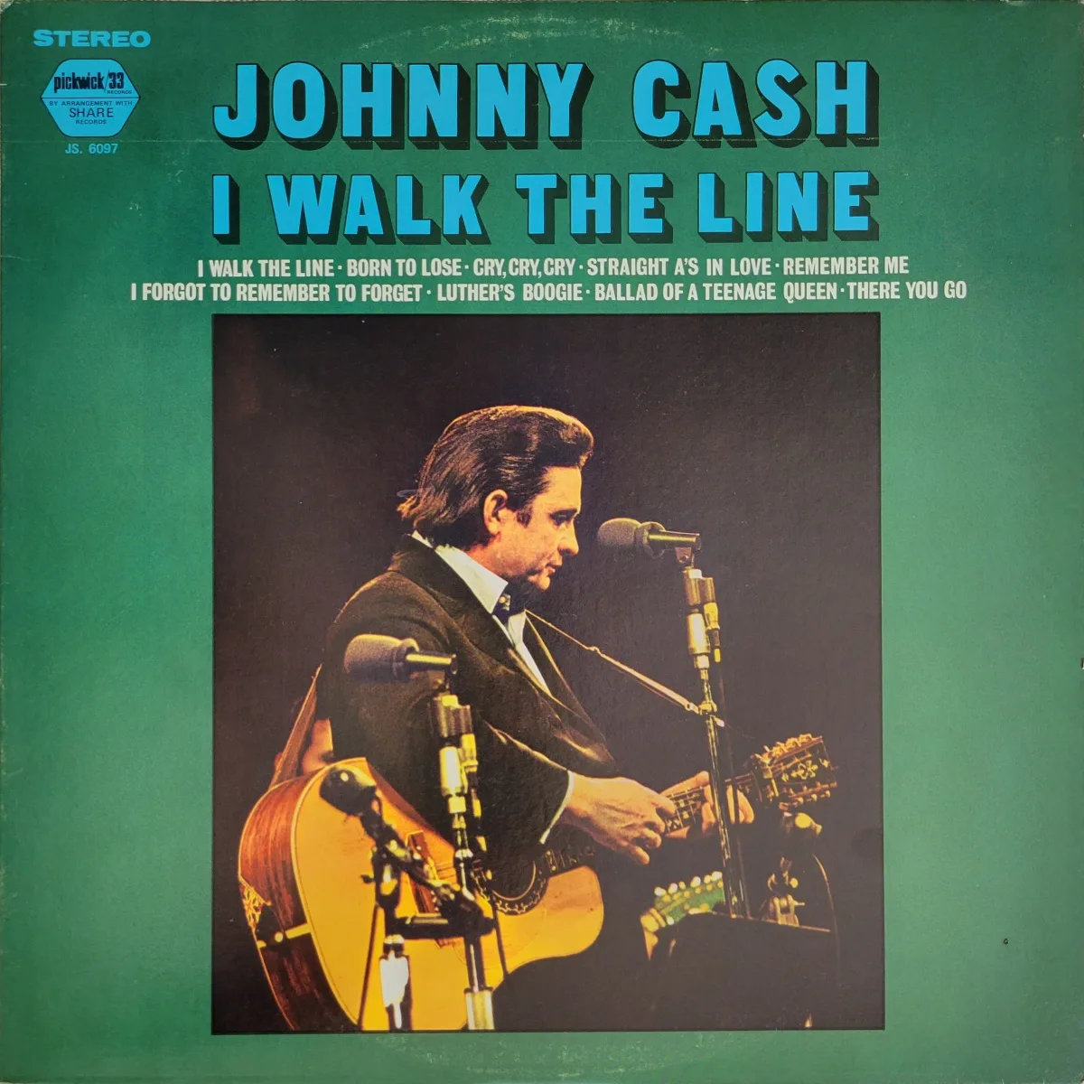 Johnny Cash, I Walk the Line, 1971 on Hilltop / Pickwick.