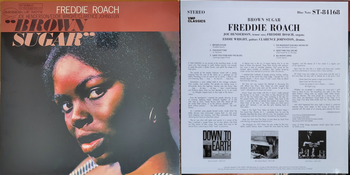 Freddie Roach, Brown Sugar, 1964 on Blue Note – Goatless