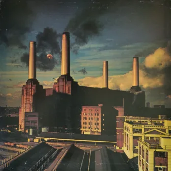 a rainbow over Battersea Power Station