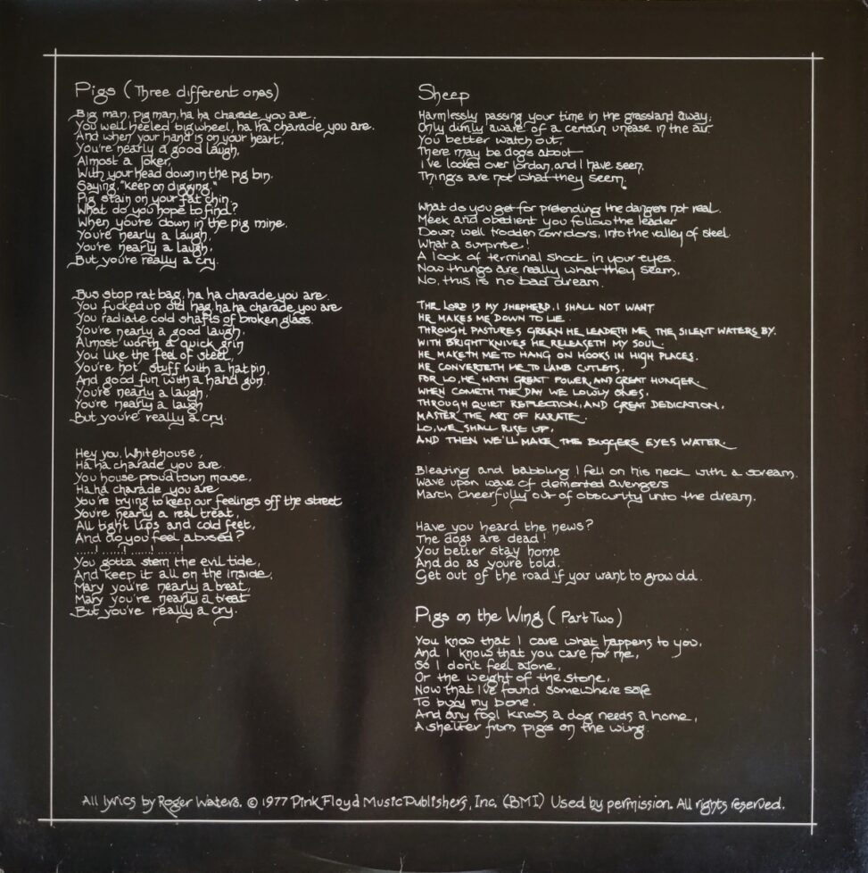 a close up of text on a black surface