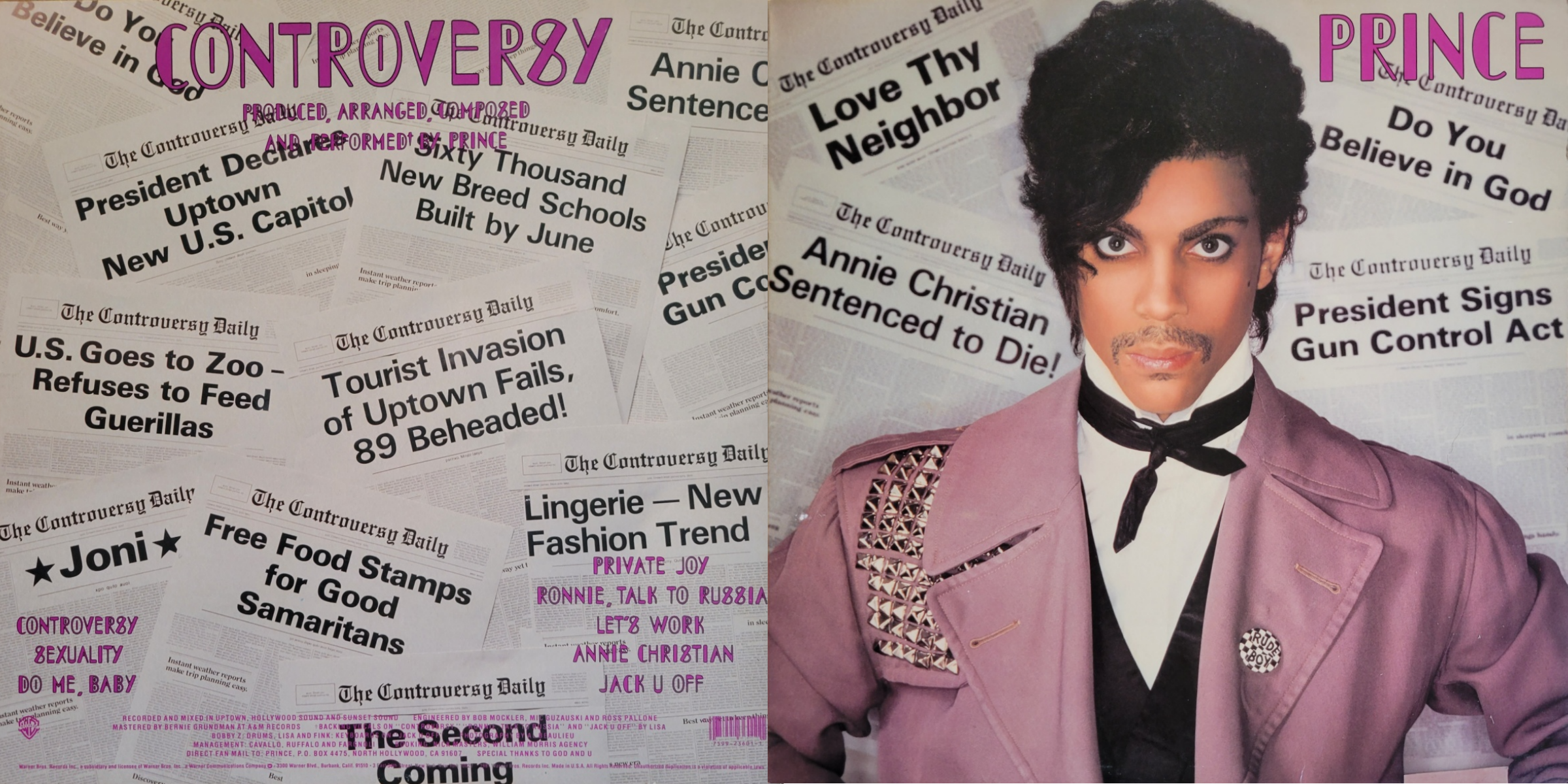 Prince, Controversy, 1981 on Warner Bros. | Goatless