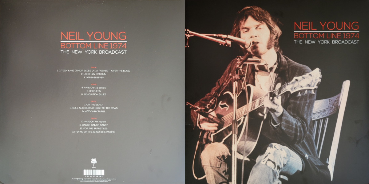 Neil Young, Bottom Line 1974, The Radio Broadcast, 2018 on