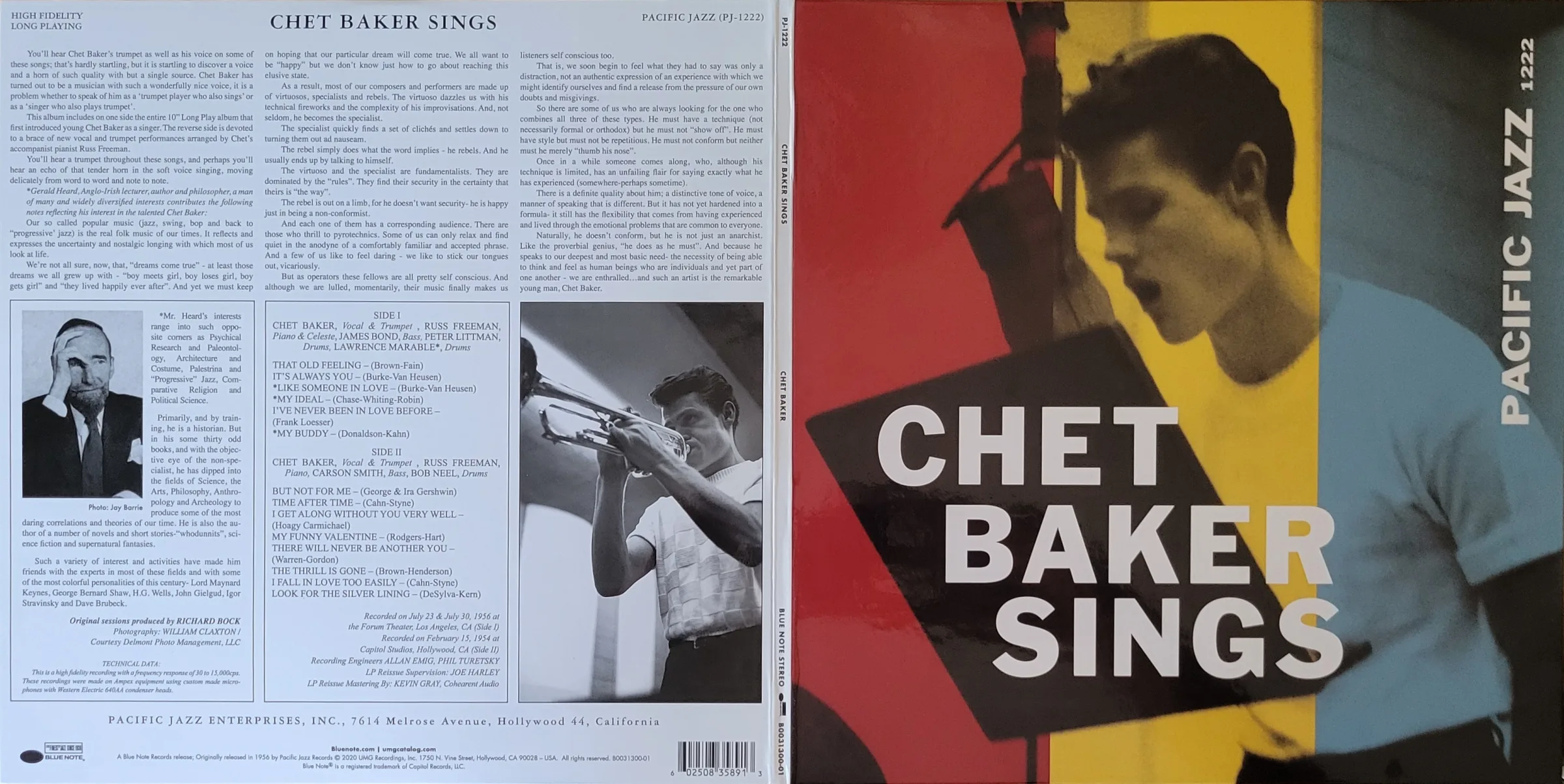 Chet Baker Sings ⁄ CHET BAKER Pacific | - (LP) WAXPEND Jazz Note