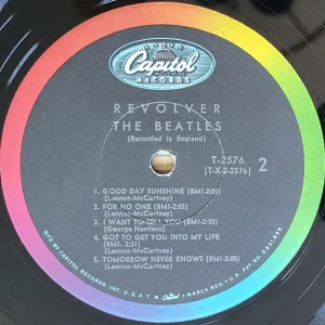 Capitol 60s record label with tracklist 