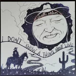 Album cover - illustration of Willie Nelson's face in the moon