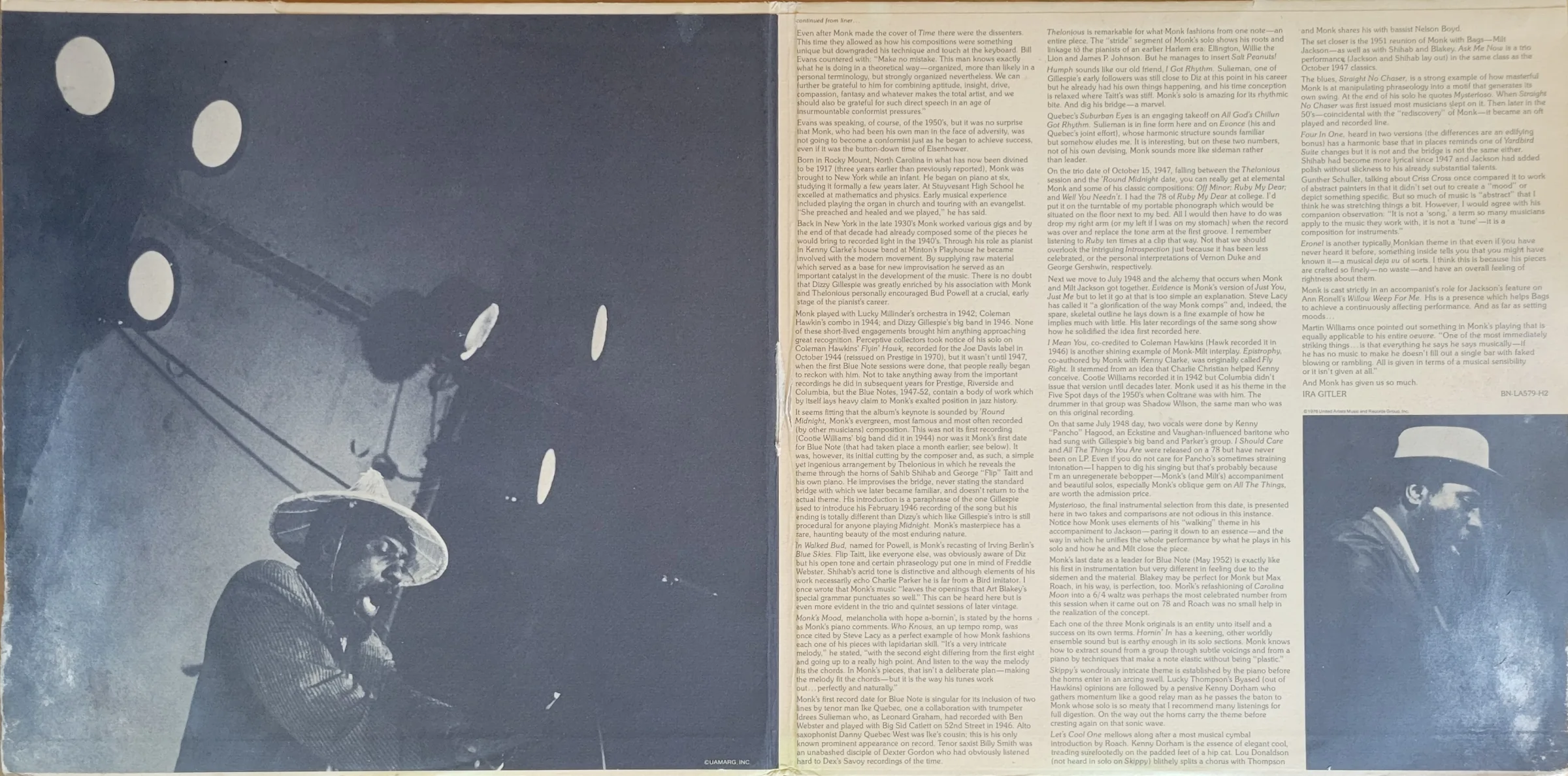 Inside gatefold - photo, liner notes