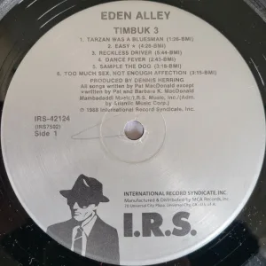 IRS Records label and tracklist