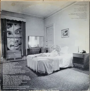 Interior with David Bromberg looking in from the window (King King homage)