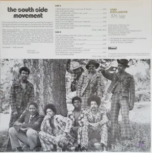 album cover, rear - photo of the band and tracklist, liner notes 