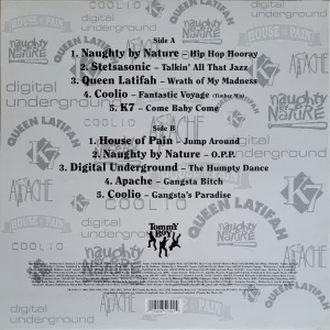 Album cover rear with track list