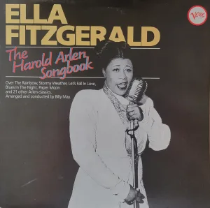 Record cover - black and white photo of Ella Fitzgerald