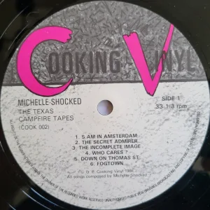 cooking vinyl label with track list