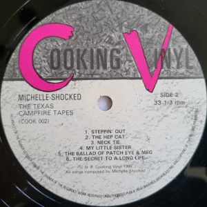 cooking vinyl label with track list 