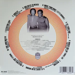 album cover, rear