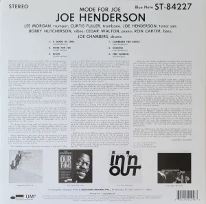 Album rear - credits, liner notes