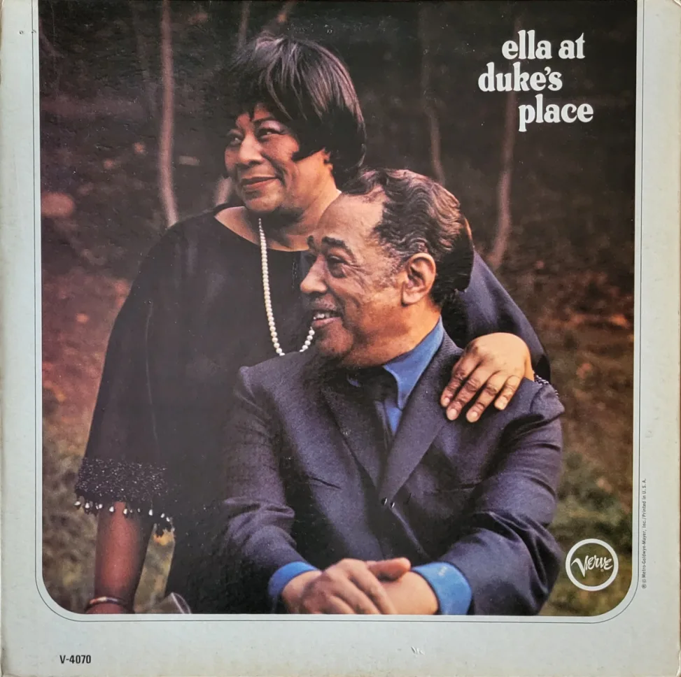 Ella Fitzgerald and Duke Ellington (color photo)