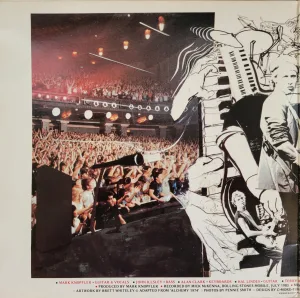 Inside gatefold - crowd and illustration