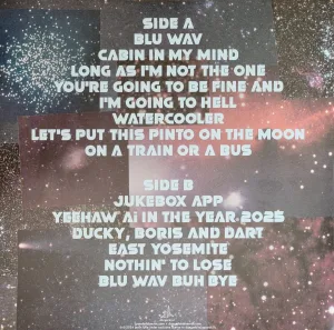 rear cover with track list