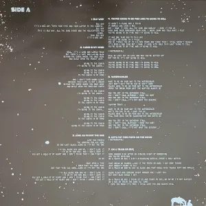 inner sleeve - credits over pictures of stars