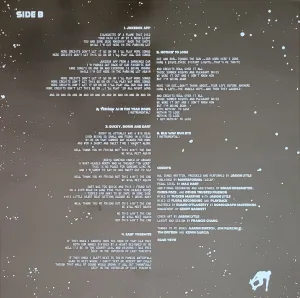 inner sleeve - credits over pictures of stars