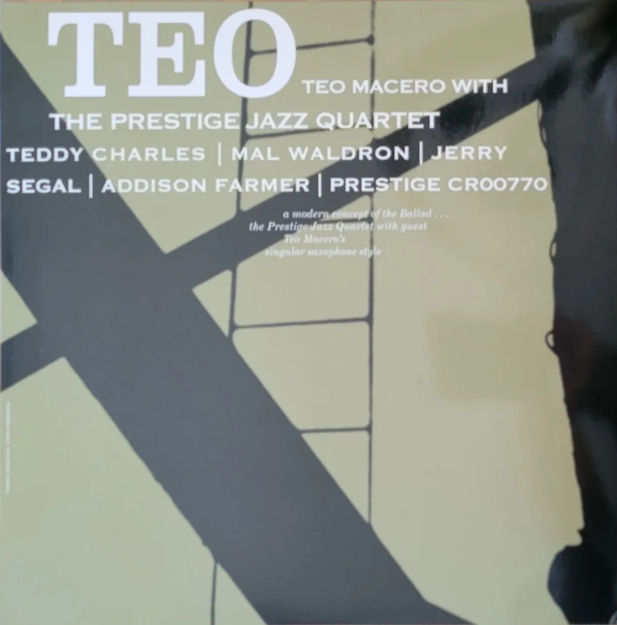 Teo Macero with the Prestige Jazz Quartet, Teo, 1957 on Prestige