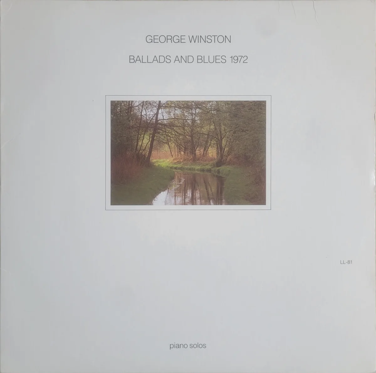 Cover of George Winston album - photo of a river in fall