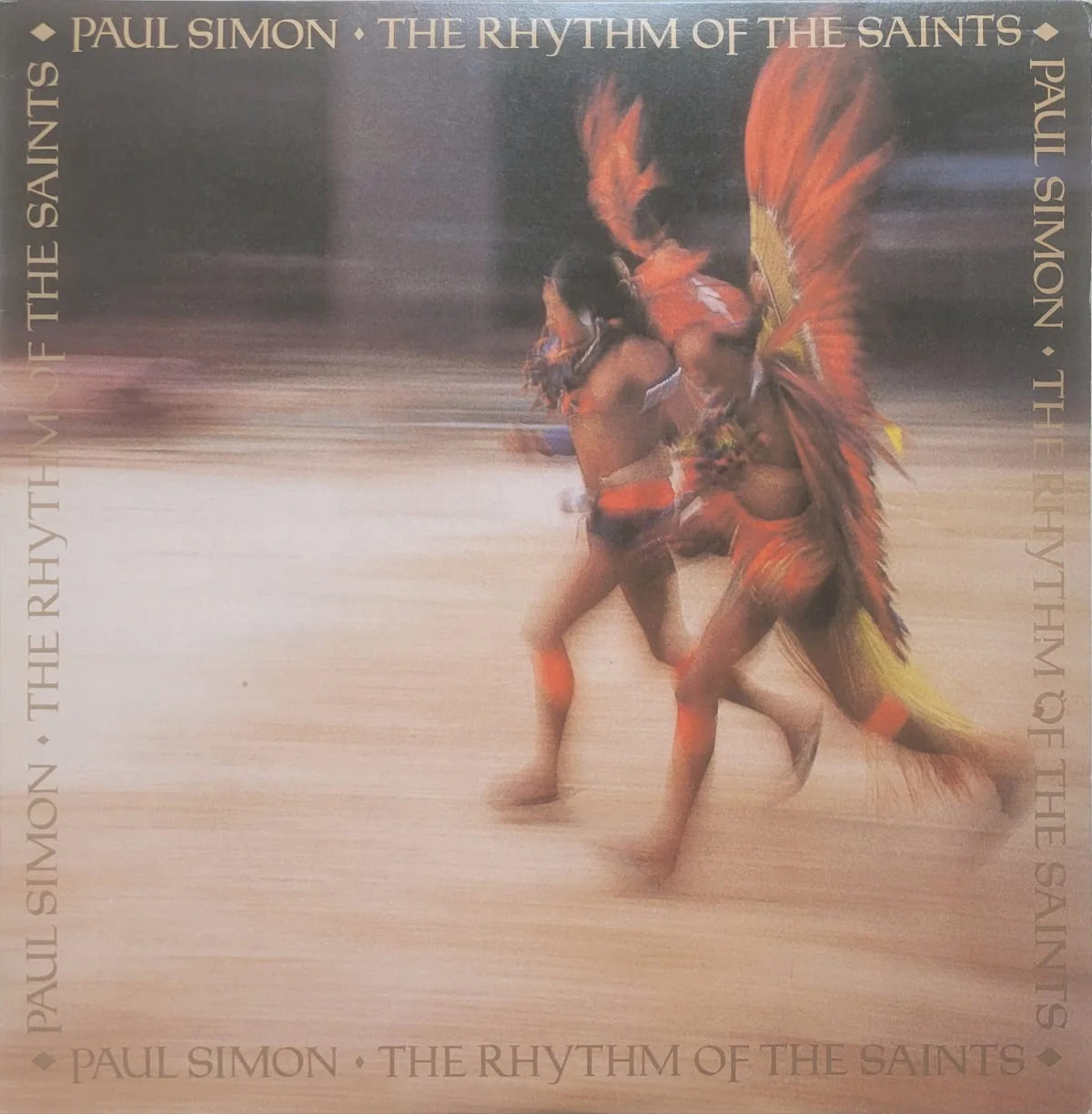 Cover of Paul Simon's Rhythm of the Saints - native dancers photo